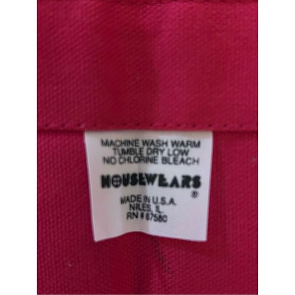 Red Printed Holiday Christmas Apron Matching Hotpads Large Pockets Adj Neck USA - Picture 3 of 10